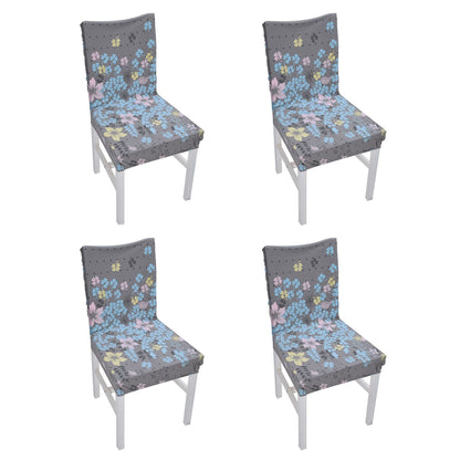 4Pcs Chair Slipcover High Elasticity Stylish Elegant Design Dustproof Dining Chair Cover for Hotel Office BanquetLittle Love
