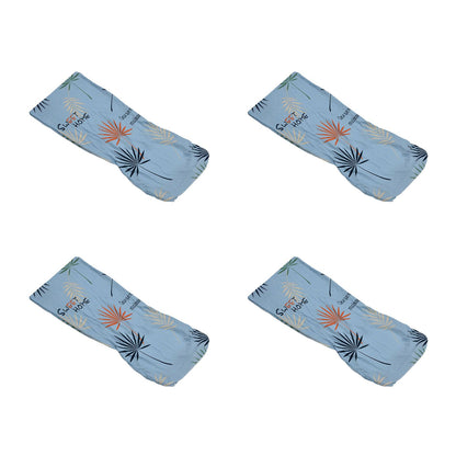 4Pcs Chair Slipcover High Elasticity Stylish Elegant Design Dustproof Dining Chair Cover for Hotel Office BanquetBlue Impressions