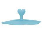 Silicone Lid Dustproof Heat Resistant Hot and Cold Beverage Cup Lid for Kitchen HomeBlue
