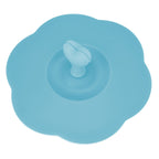Silicone Lid Dustproof Heat Resistant Hot and Cold Beverage Cup Lid for Kitchen HomeBlue