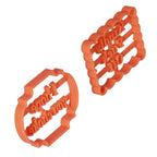4Pcs Biscuits Molds Cookie Plastic DIY Baking Molds with Phrases for Home Birthdays Holidays