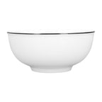 Durable Black Line Ceramic Tableware Bowls for Salads Soups Stews Desserts Noodles7 Inches