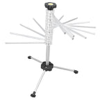 Manual Rotation Pasta Drying Rack Stainless Steel Folding Noodle Rack for Household Kitchen