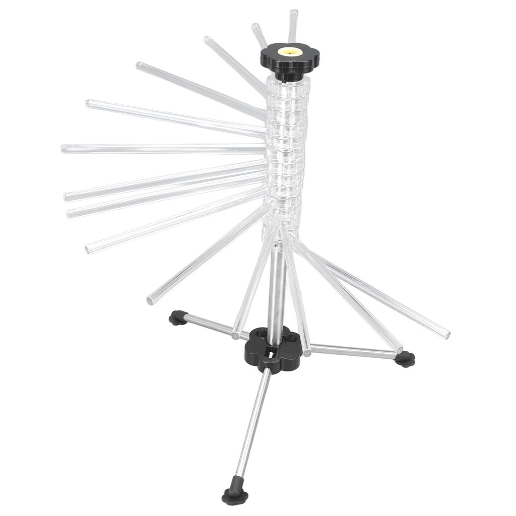 Manual Rotation Pasta Drying Rack Stainless Steel Folding Noodle Rack for Household Kitchen