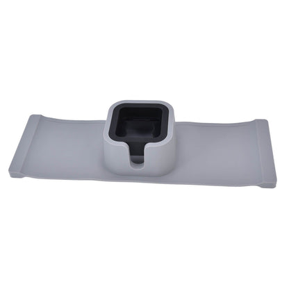 Cup Holder Couch Arm Cup Holder Sofa Arm Cup Tray Silicone Body for Living Room Balcony Gray