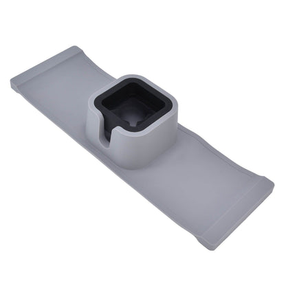 Cup Holder Couch Arm Cup Holder Sofa Arm Cup Tray Silicone Body for Living Room Balcony Gray