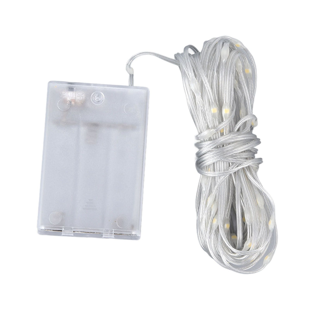 LED Curtain String Lights DIY 33 Feet Waterproof Warm Light Decorative String Lights for Outdoor