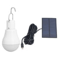 Solar Light Bulb Energy Saving White Light USB Solar LED Bulb Light for Outdoor Camping Emergency with Hook