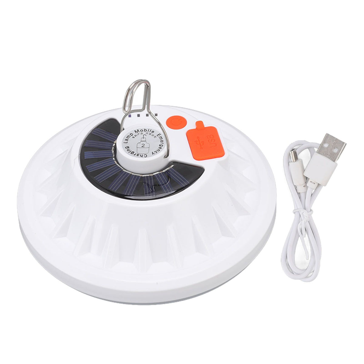 Solar Emergency Light IP65 Waterproof 60 LEDs USB Rechargeable Camping Light for Outdoor Camping