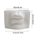 Ceramic Flower Vase Human Face Vase Minimalist Decorative Hydroponic Flower Arrangement Container