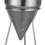 Stainless Steel Pancake Batter Dispenser Baking Cake Funnel Dispenser with Stable Rack for Takoyaki Ball Waffles