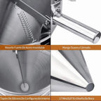 Stainless Steel Pancake Batter Dispenser Baking Cake Funnel Dispenser with Stable Rack for Takoyaki Ball Waffles
