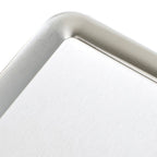Serving Platter Square Stainless Steel Dish Tray Barbecue Plate Silver Color for Home L