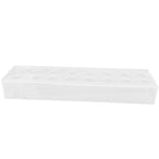 Clear Acrylic Vase Rectangular Elegant Centerpiece Flower Vase for Home Decor Wedding Party 16 Holes