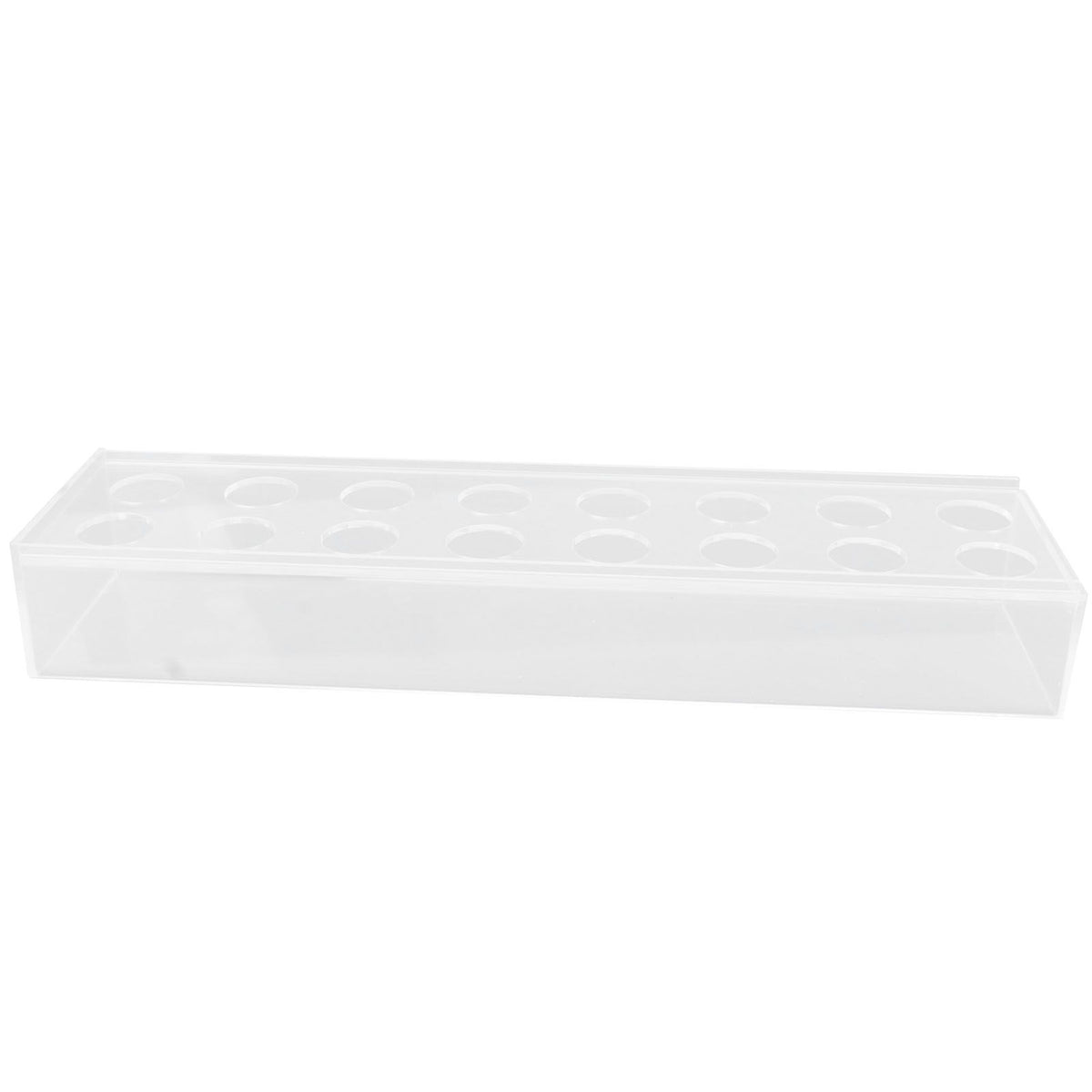 Clear Acrylic Vase Rectangular Elegant Centerpiece Flower Vase for Home Decor Wedding Party 16 Holes