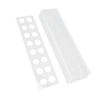 Clear Acrylic Vase Rectangular Elegant Centerpiece Flower Vase for Home Decor Wedding Party 16 Holes