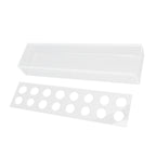 Clear Acrylic Vase Rectangular Elegant Centerpiece Flower Vase for Home Decor Wedding Party 16 Holes