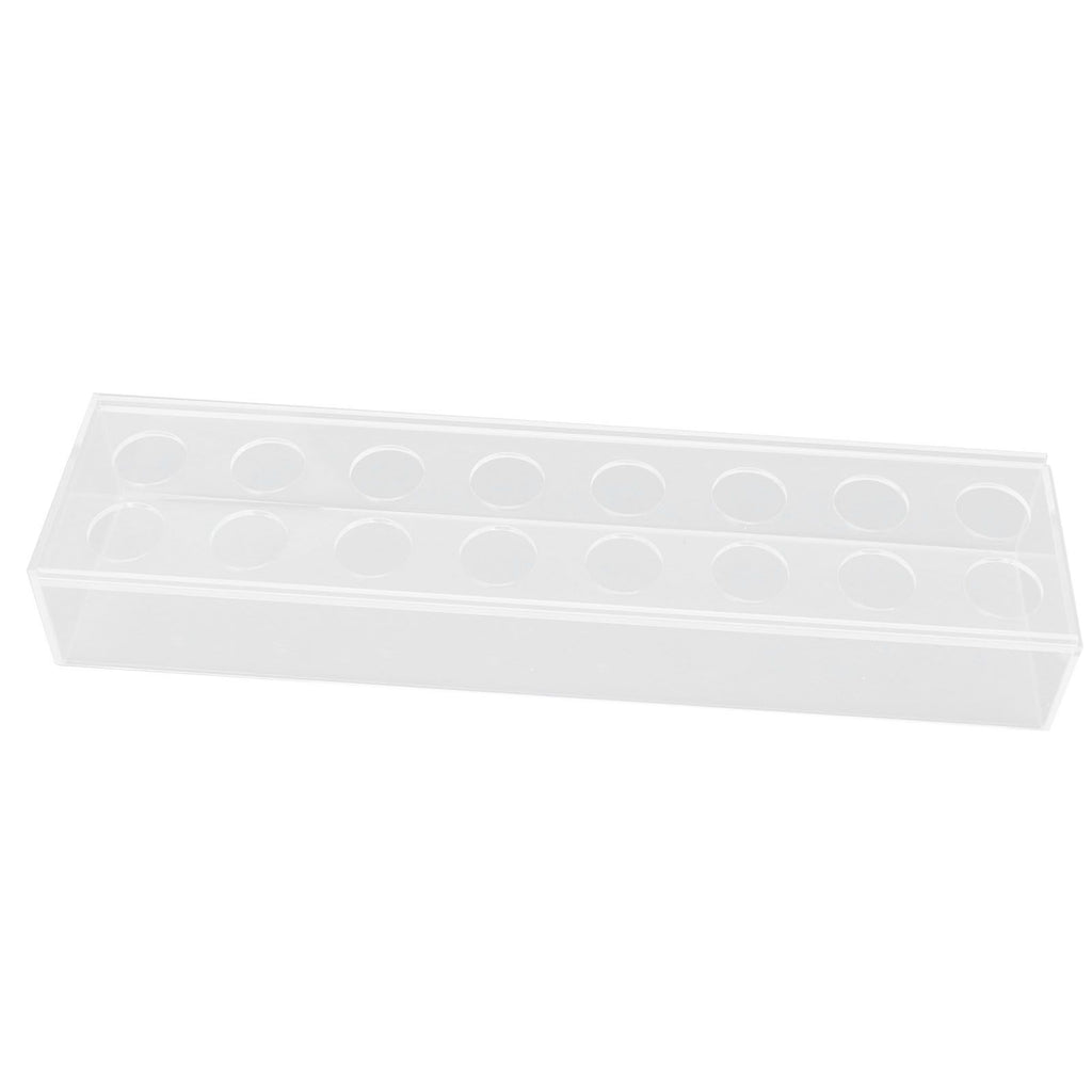 Clear Acrylic Vase Rectangular Elegant Centerpiece Flower Vase for Home Decor Wedding Party 16 Holes