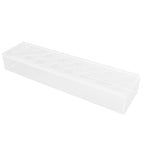 Clear Acrylic Vase Rectangular Elegant Centerpiece Flower Vase for Home Decor Wedding Party 16 Holes