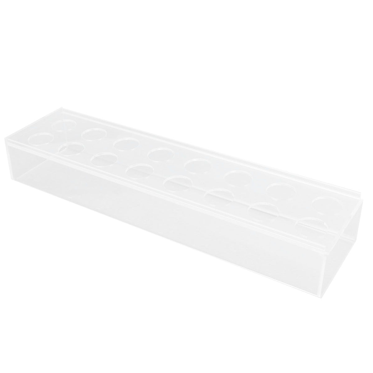 Clear Acrylic Vase Rectangular Elegant Centerpiece Flower Vase for Home Decor Wedding Party 16 Holes
