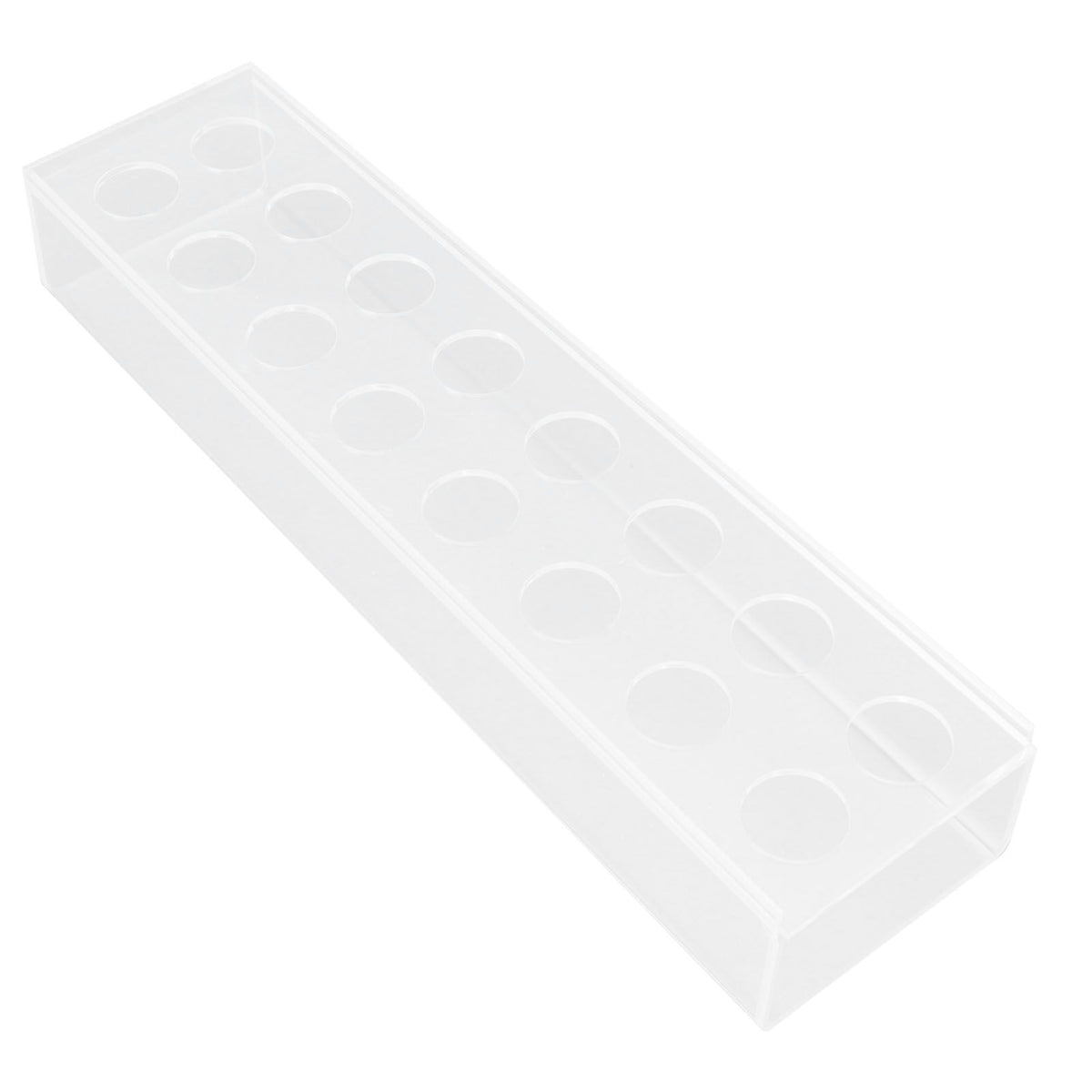 Clear Acrylic Vase Rectangular Elegant Centerpiece Flower Vase for Home Decor Wedding Party 16 Holes