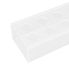 Clear Acrylic Vase Rectangular Elegant Centerpiece Flower Vase for Home Decor Wedding Party 16 Holes