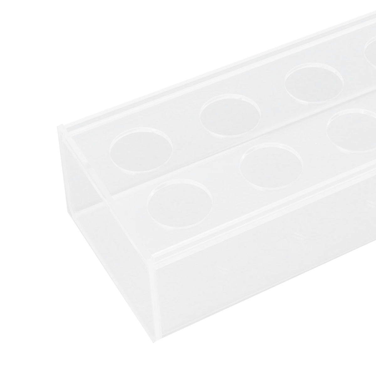 Clear Acrylic Vase Rectangular Elegant Centerpiece Flower Vase for Home Decor Wedding Party 16 Holes