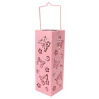 Outdoor Solar Lantern LED Light Automatic On Waterproof Decorative Lamp for Garden Backyard Pink