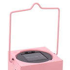 Outdoor Solar Lantern LED Light Automatic On Waterproof Decorative Lamp for Garden Backyard Pink