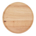 Round Wood Tray 30cm Simple Style Stable Serving Tray for Breakfast Pizza Fruit Snacks