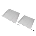 Fireplace Mesh Screen Curtain 2 Wide Panels Hanging Replacement Screens for Home Wood Burning Fireplace Black 24x22in