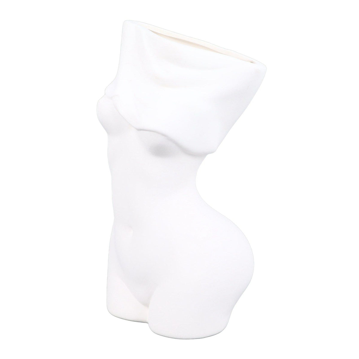 Feminine Body Vase Ceramic Modern Decorative Feminine Curve Flower Vase for Bedroom Living Room Bathroom Office Table