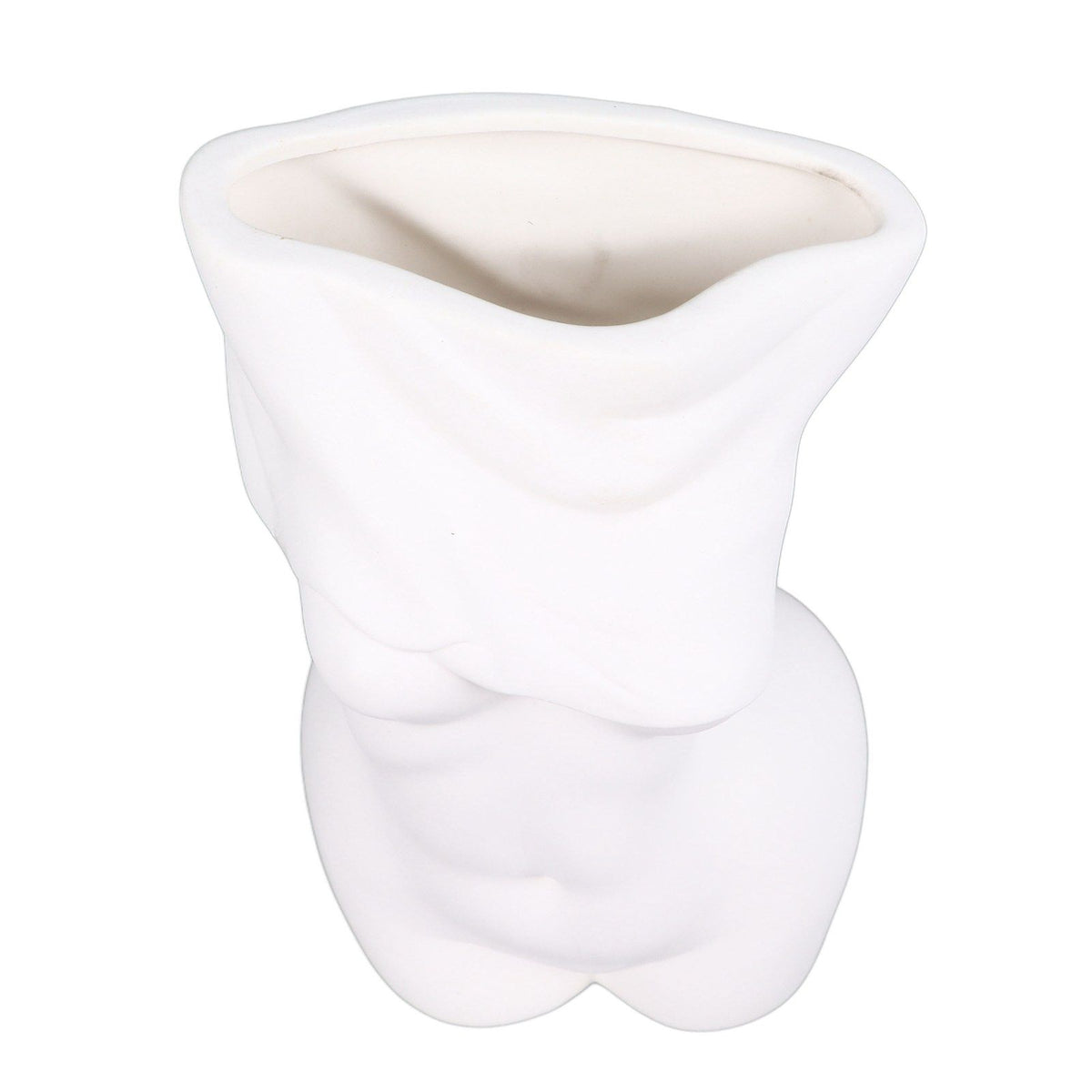 Feminine Body Vase Ceramic Modern Decorative Feminine Curve Flower Vase for Bedroom Living Room Bathroom Office Table