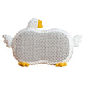Cat Belly Pillow Memory Foam Slow Rebound Throw Pillow Goose Shape Fuzz Single Cushion Gray