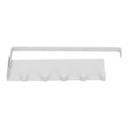 Refrigerator Side Rack Multipurpose Foldable Large Capacity Magnetic Spice Rack for Refrigerator with Hooks White