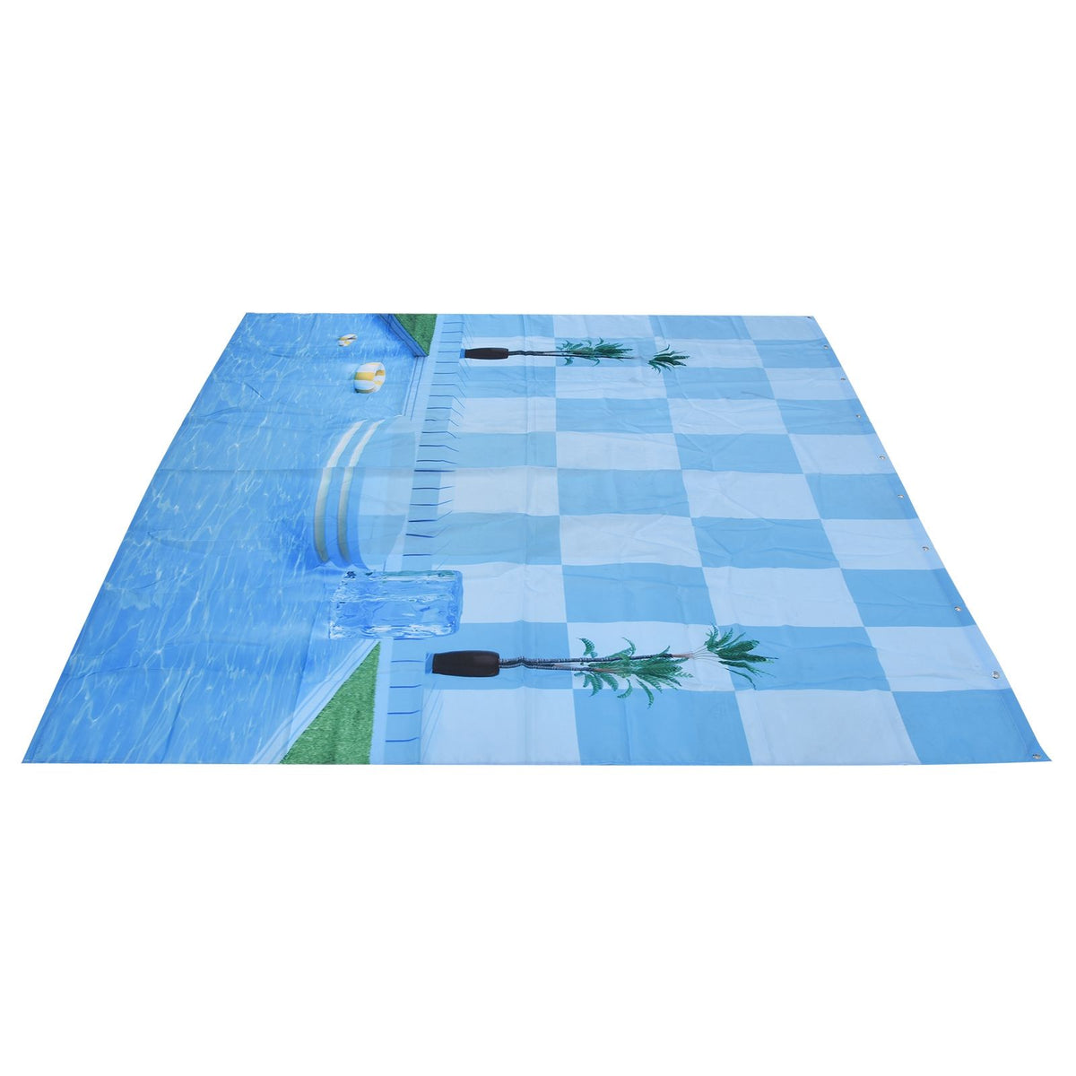 Waterproof Shower Curtain Shower Curtain for Bathroom Curtain Decoration for Summer Cool Pool59.1x70.9in
