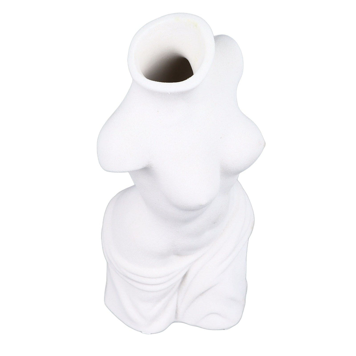Female Body Vase White Ceramic Creative Feminine Curve Vases for Home Living Room Guesthouse Decoration