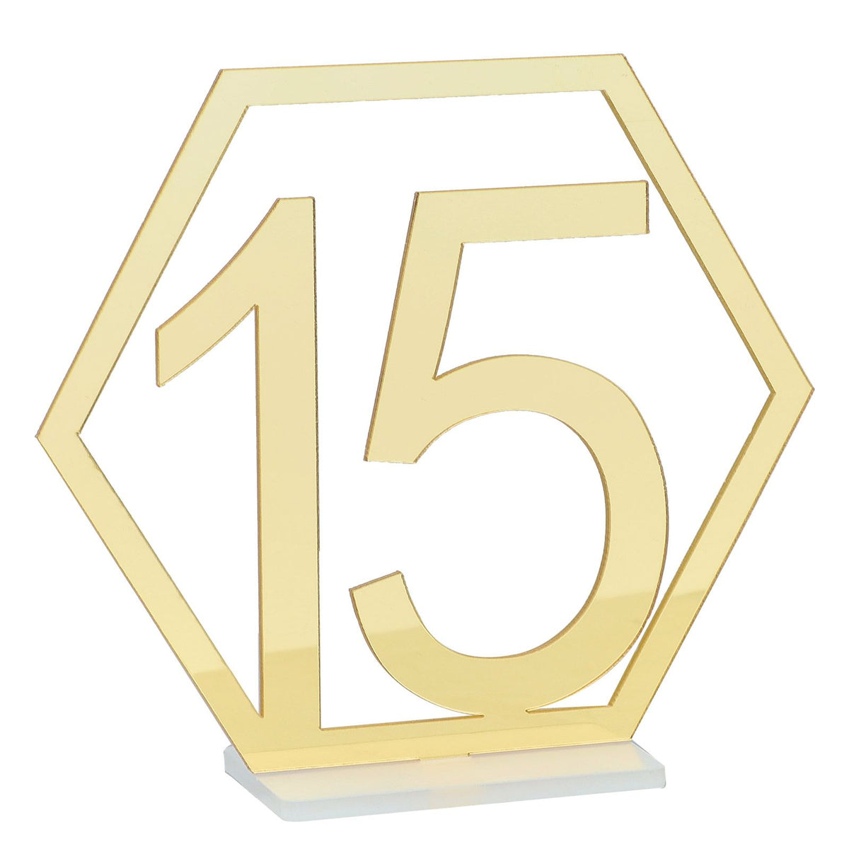 Table Number Acrylic Mirror 1 To 15 Table Number For Weddings Dinner