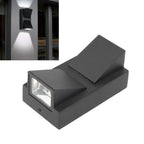 Double Head Wall Light Outdoor Waterproof LED Hallway Wall Light Stair Up and Down Wall Lamp White Light 12W AC85‑265V