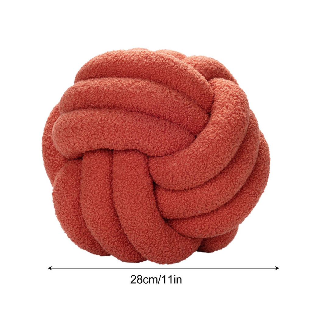 Knot Pillow Exquisite Soft Warm Beautiful Knotted Plush Pillow for Home Car Office Decoration
