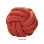 Knot Pillow Exquisite Soft Warm Beautiful Knotted Plush Pillow for Home Car Office Decoration