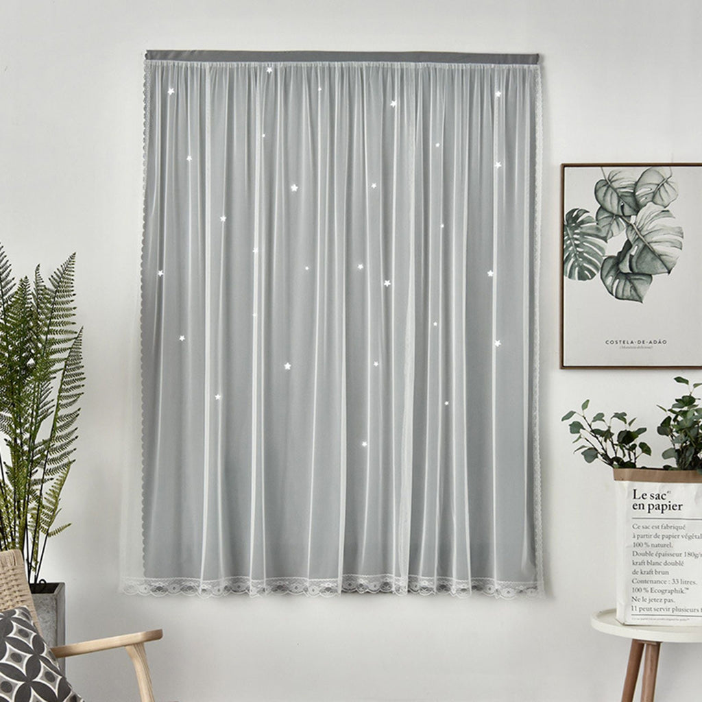 1x2m Self Adhesive Portable Blackout Curtains Easy to Install Bedroom Window