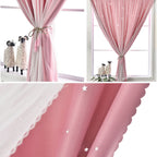 1.2x1.8m Self Adhesive Portable Blackout Curtains Easy to Install Bedroom Window