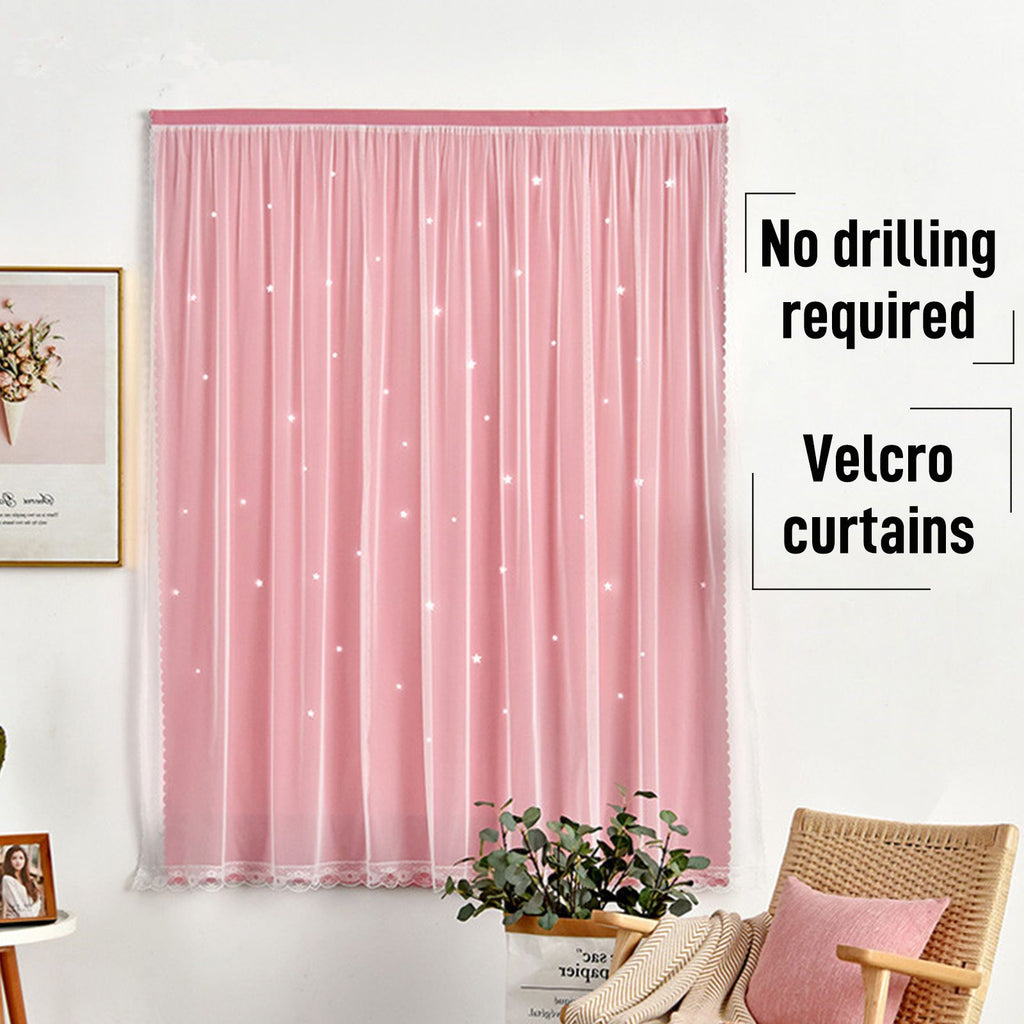 1.2x1.8m Self Adhesive Portable Blackout Curtains Easy to Install Bedroom Window