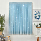 1.2x1.8m Self Adhesive Portable Blackout Curtains Easy to Install Bedroom Window