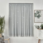 1x1.5m Self Adhesive Portable Blackout Curtains Easy to Install Bedroom Window