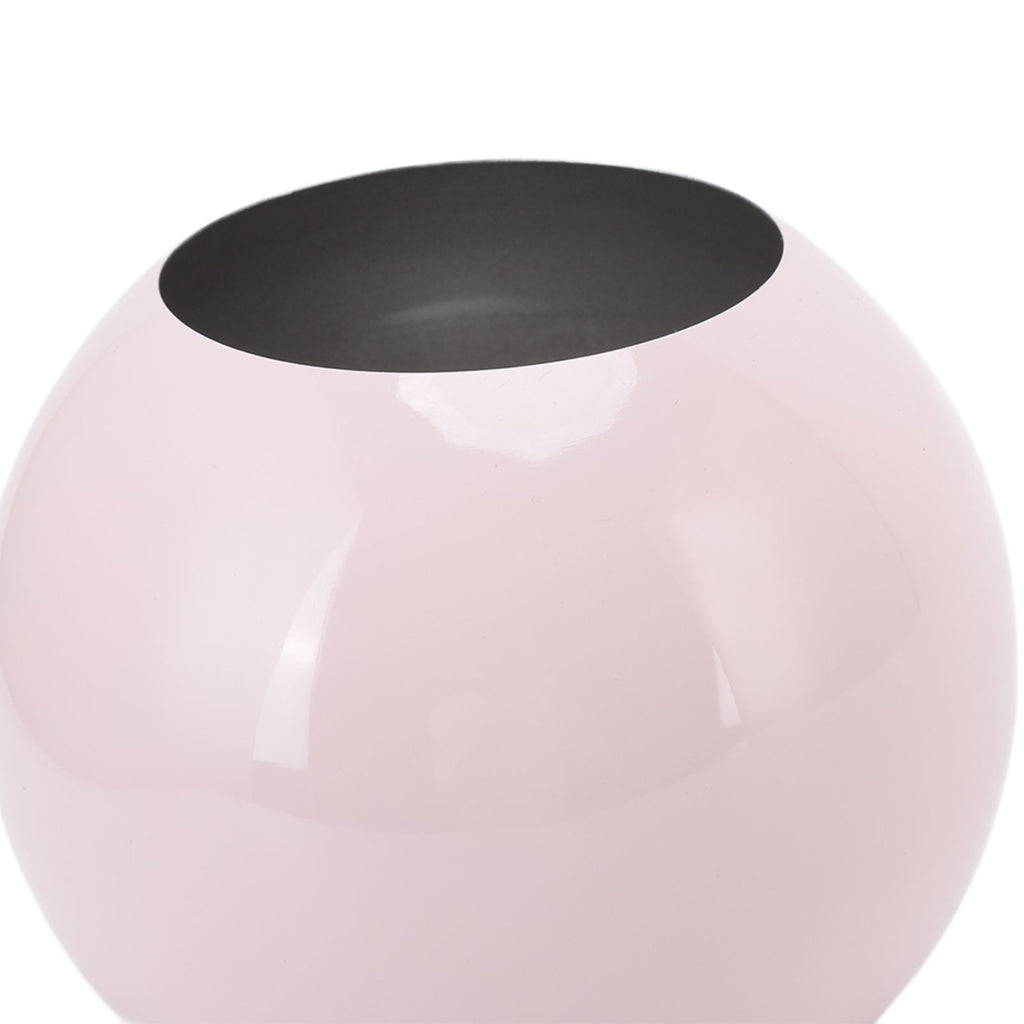 Round Vase Nordic Style Modern Stainless Steel Small Flower Vase Ornament Living Room Office Table Decoration Pink