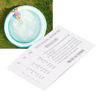 50Pcs Swimming Pool Transparent Repair Sticker Self Adhesive Repair Patch for Inflatable Toy Inflatable Bed PVC Nylon Material