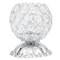 Crystal Candle Holder Electroplated Wrought Iron Candlestick Ornament Electronic Candle Stand