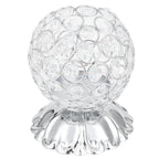 Crystal Candle Holder Electroplated Wrought Iron Candlestick Ornament Electronic Candle Stand